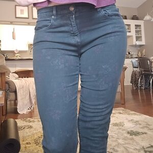 LOFT Teal Skinny Pants Size 4 for Women